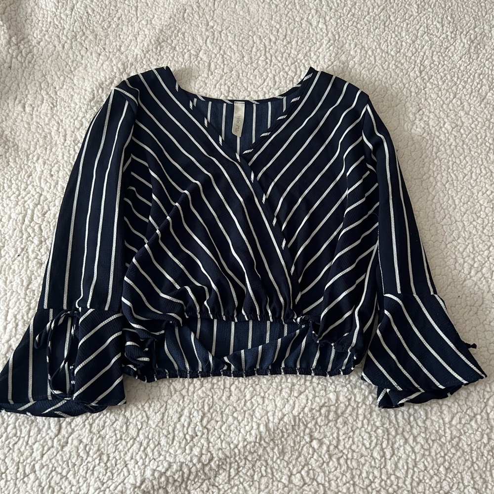 Hello Miss Cropped Blouse